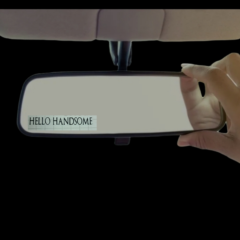 🌟5 Decal/Stickers for $10🌟 Hello Handsome, Hello Gorgeous rear-view mirror